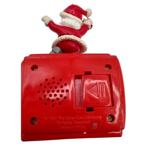 Coca-Cola Santa With Miniature Cooler Christmas Ornament Masterpiece Editions By - Picture 4 of 6